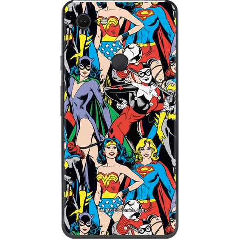 DC Comics Wonder Woman DC Bombshells Characters Pattern Google Pixel 3 XL Skin